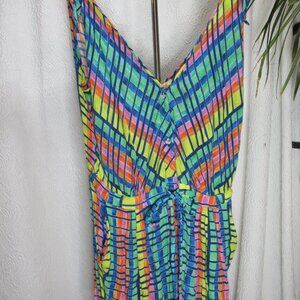 Mara Hoffman Rainbow Tie Romper